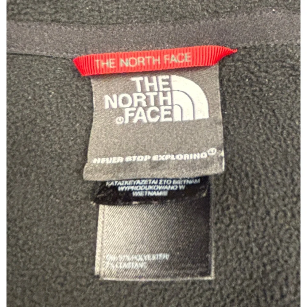 The North Face Mens Black Grid Fleece Full Zip Jacket A7RE Large‎ L
